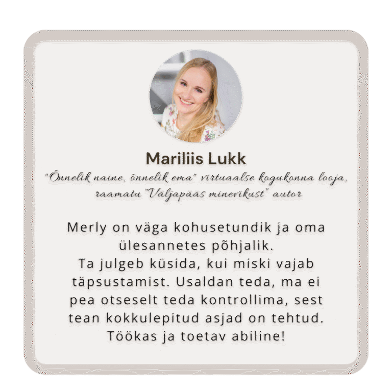 Mariliis Lukk_kliendi tagasiside_kodulehekülg_valge